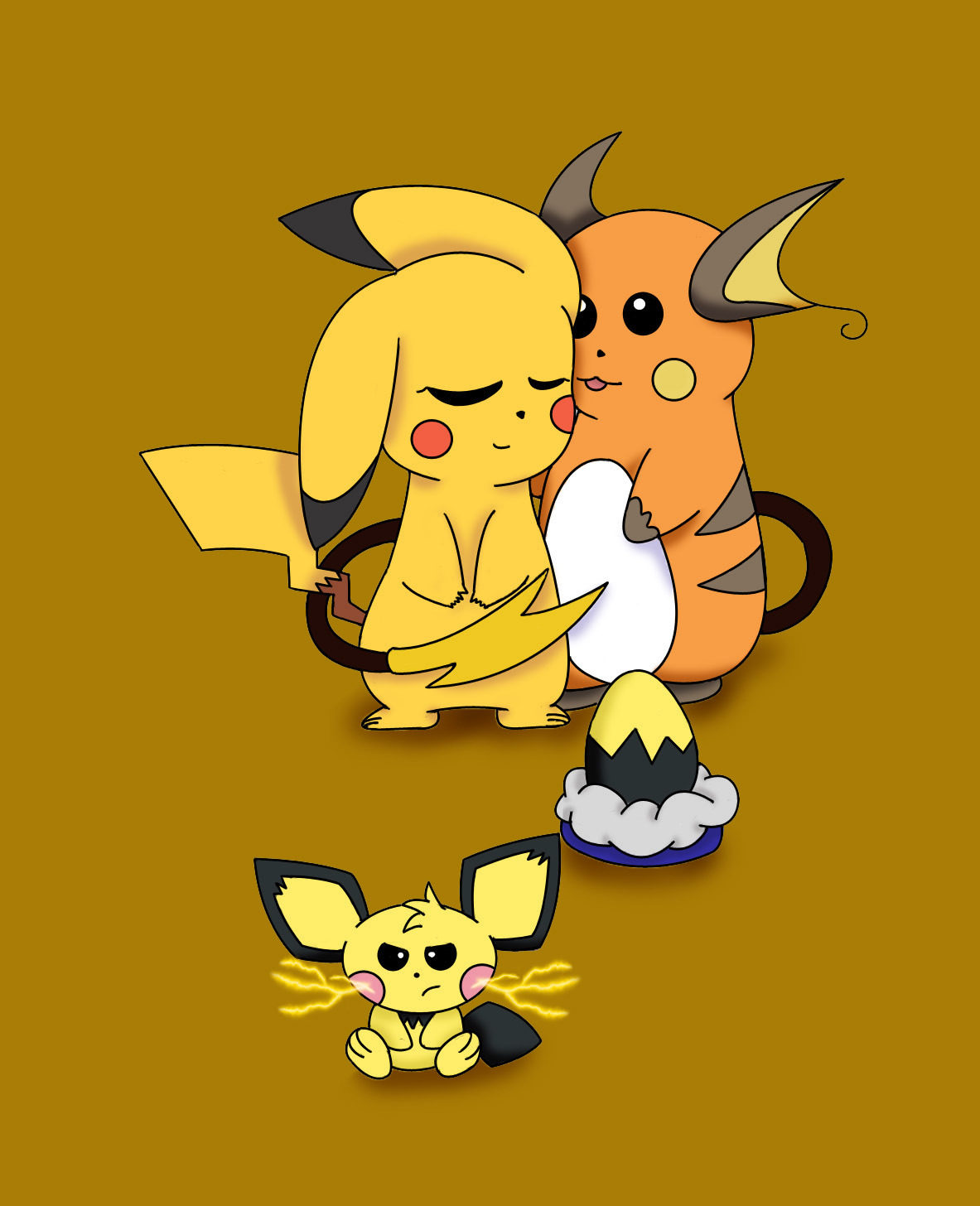 familia pikachu