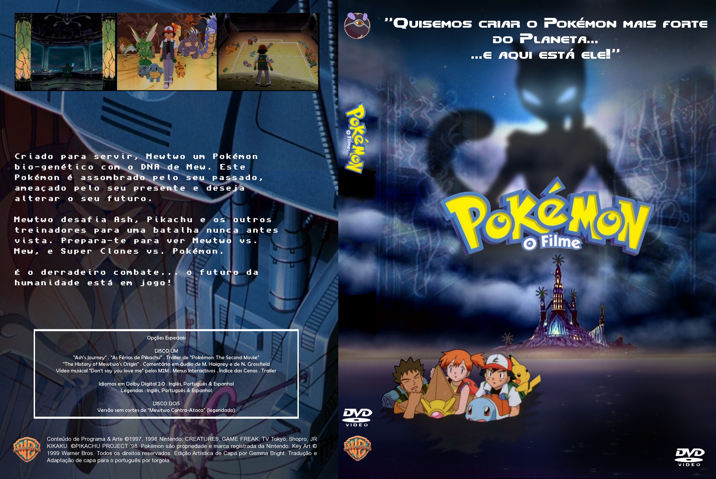 Filmes para Assistir - Pokémon: O Filme - Mewtwo Contra-Ataca (1998) #